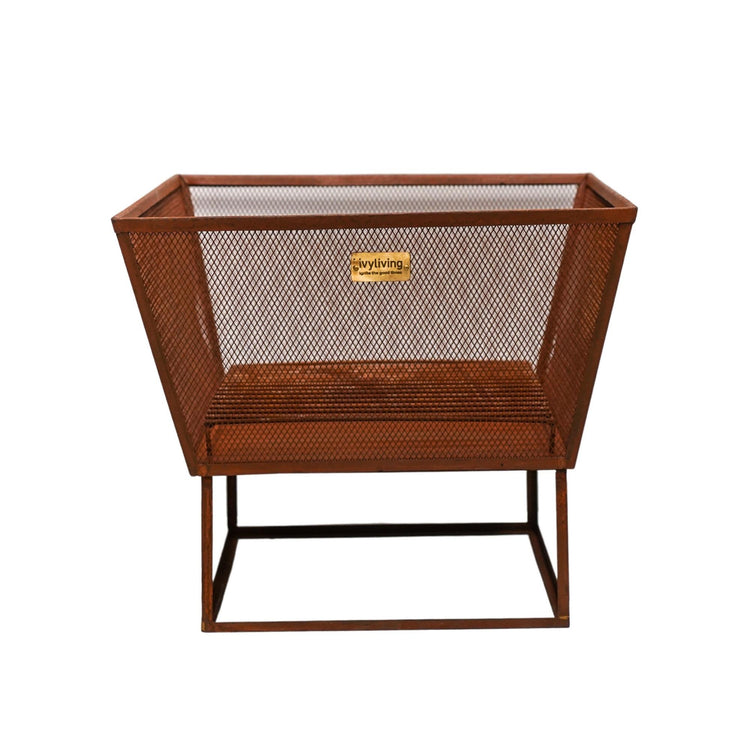 Outdoor Norfolk Fire Pit Rust Iron  Nicholas John Interiors