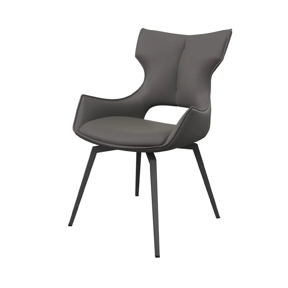 Raffaello Swivel Dining Chair Grey