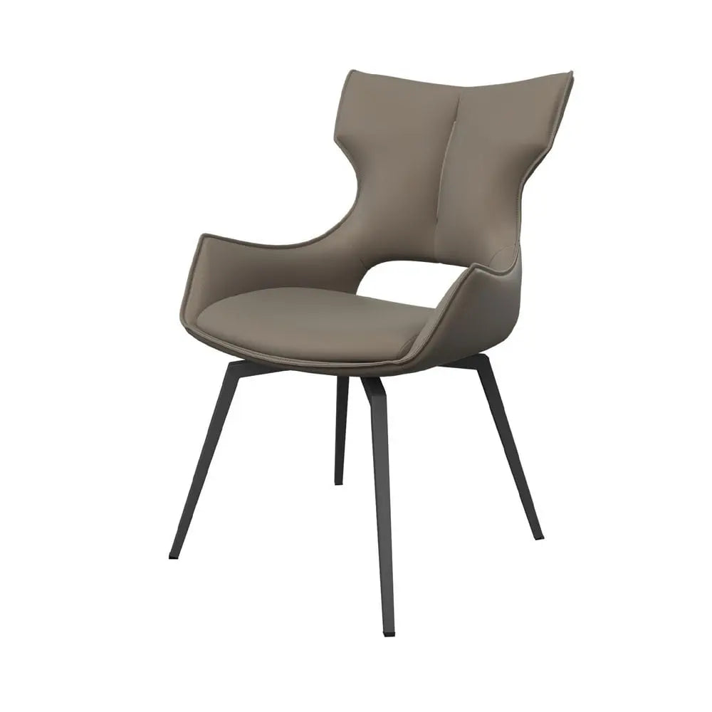 Raffaello Swivel Dining Chair Taupe