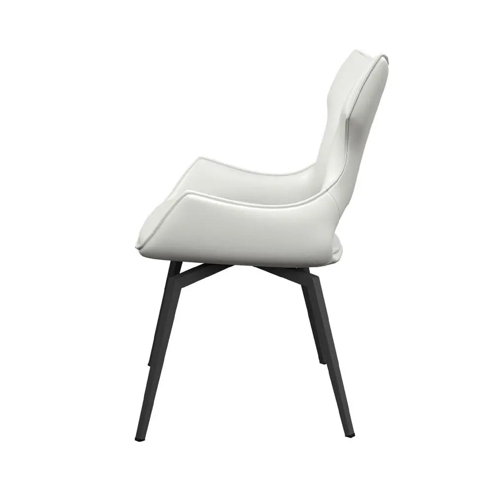 Raffaello Swivel Dining Chair White
