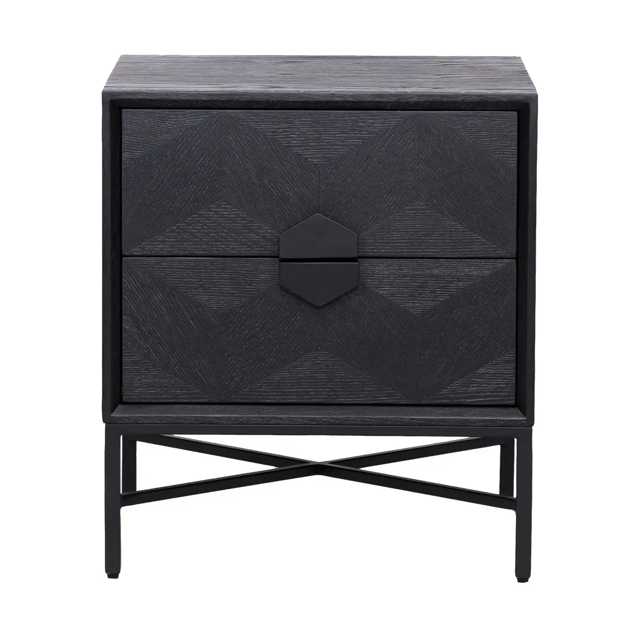 Richmond Interiors Blax 2 Drawer Chest of Drawers  Nicholas John Interiors