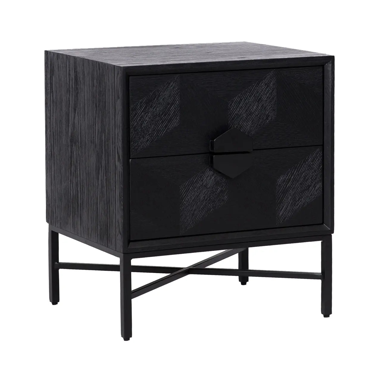 Richmond Interiors Blax 2 Drawer Chest of Drawers  Nicholas John Interiors