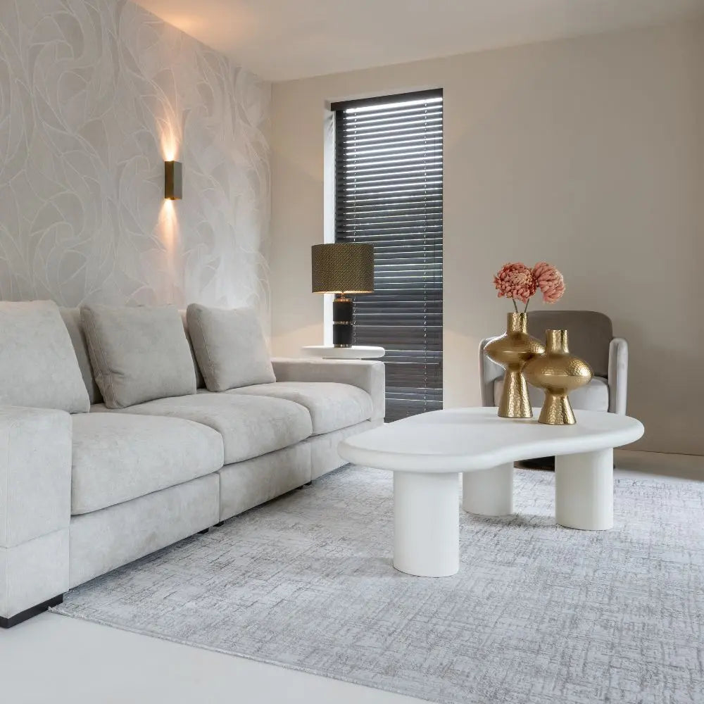 Richmond Interiors Bloomstone 160x80cm Coffee Table in White  Nicholas John Interiors