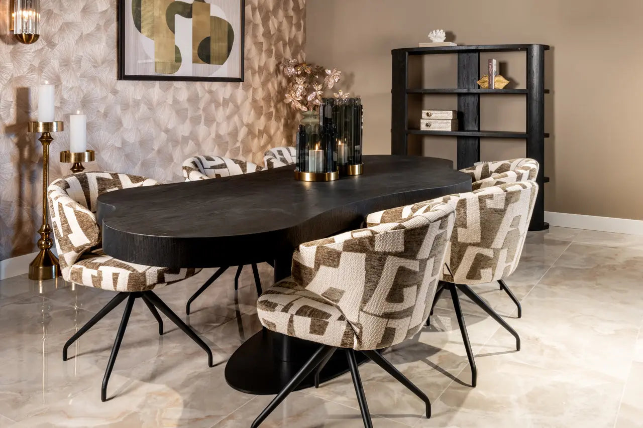 Richmond Interiors Bogor 260cm Dining Table in Dark Coffee  Nicholas John Interiors