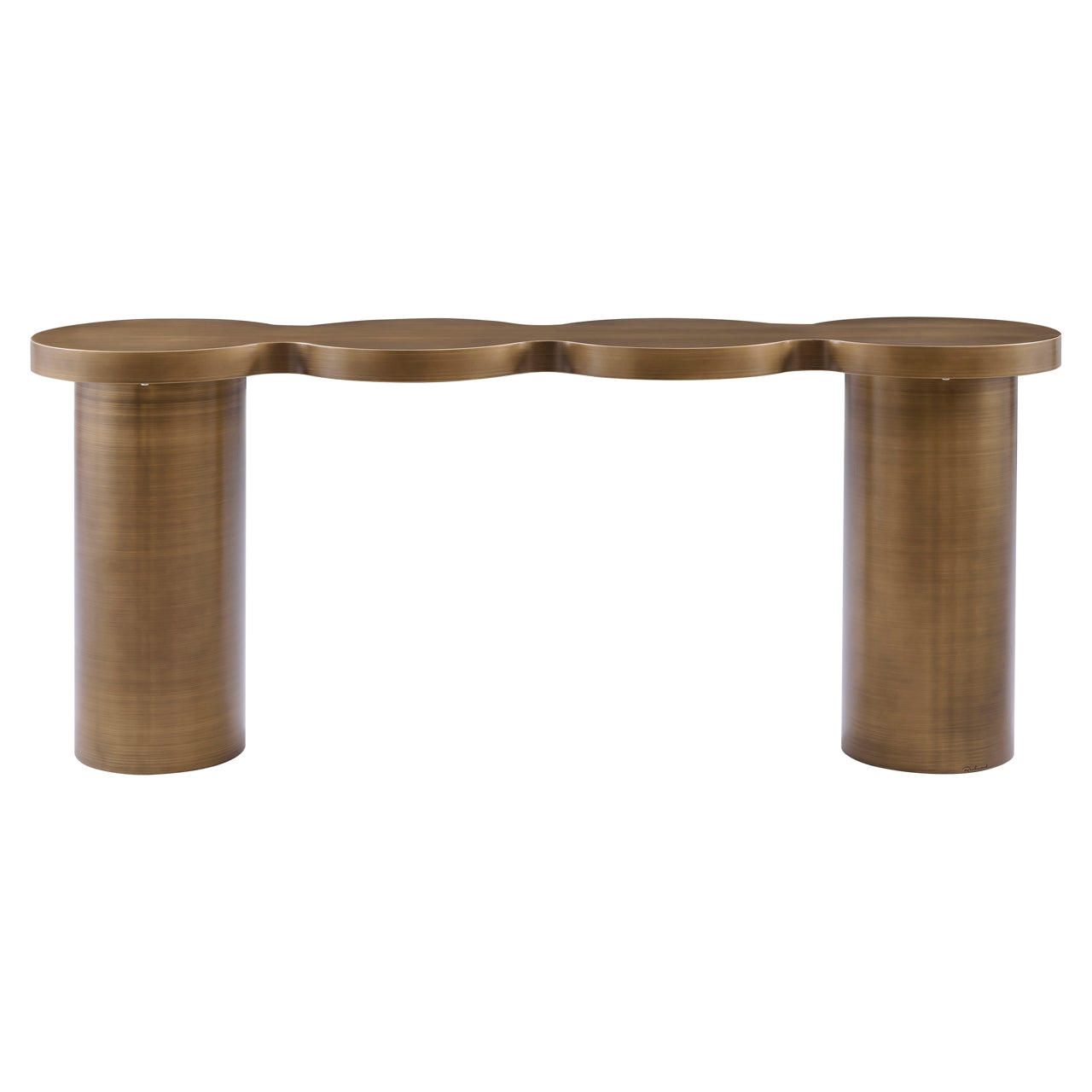 Richmond Interiors Bubba Console in Brushed Gold  Nicholas John Interiors