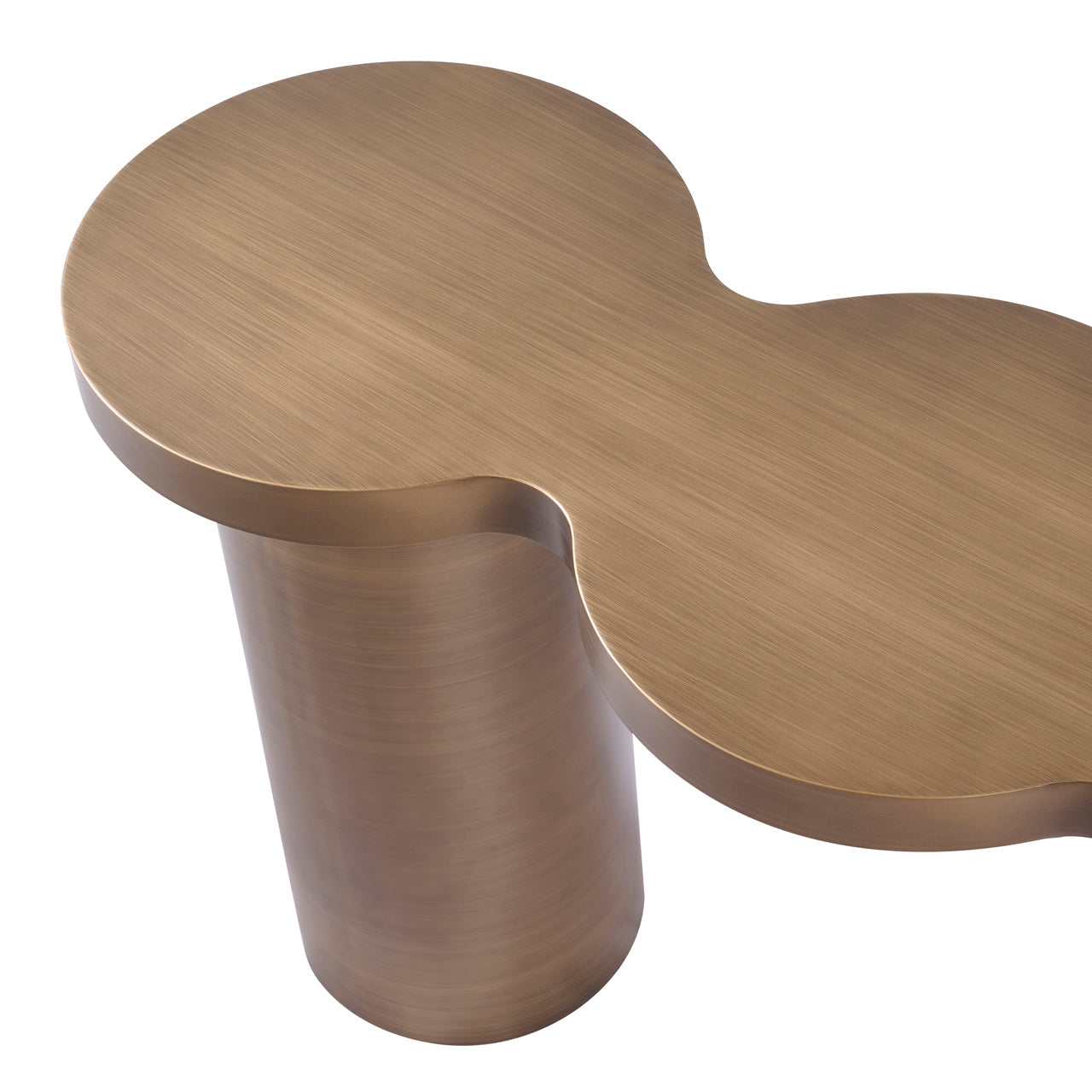 Richmond Interiors Bubba Console in Brushed Gold  Nicholas John Interiors