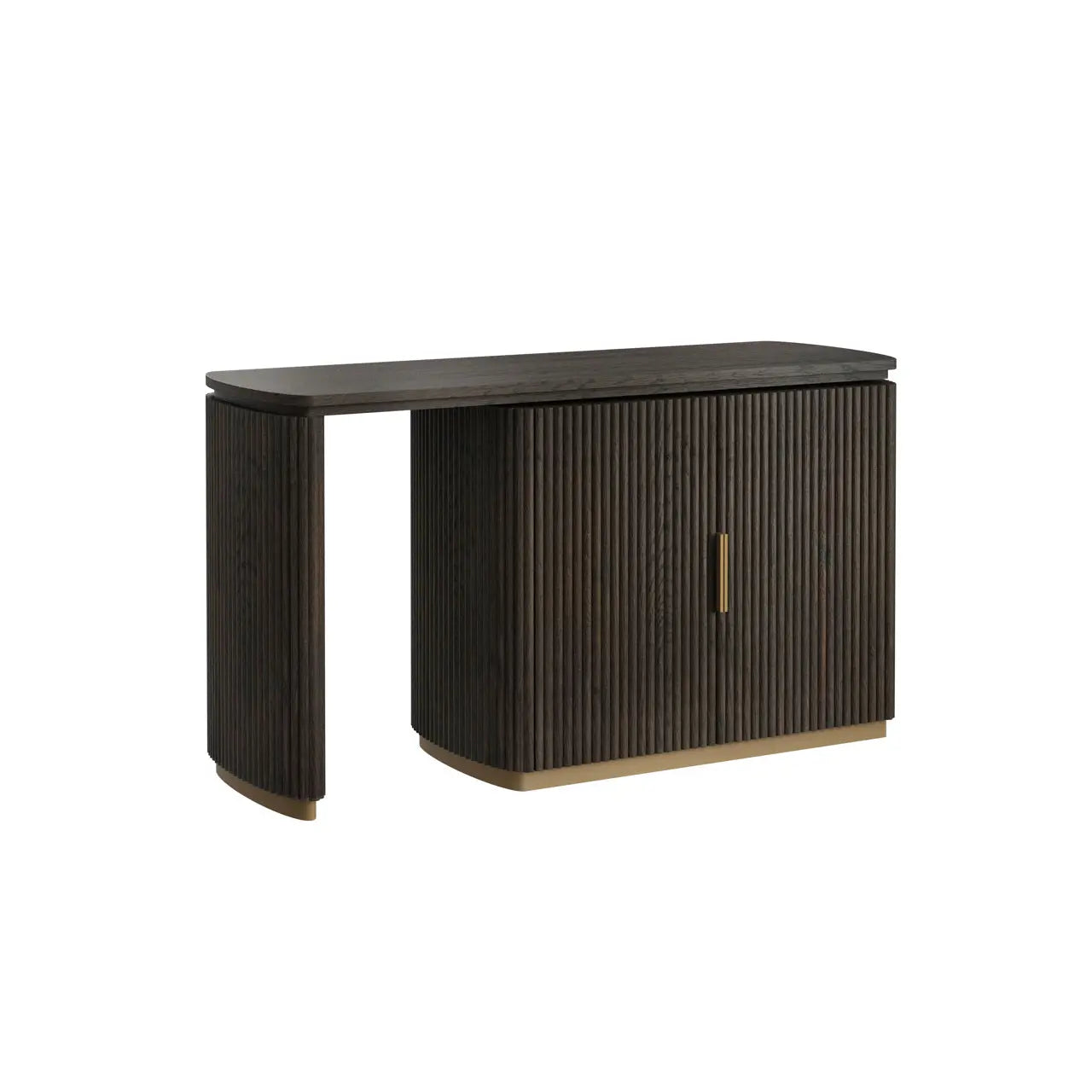 Richmond Interiors Cambon 2-Doors Desk in Dark Coffee  Nicholas John Interiors