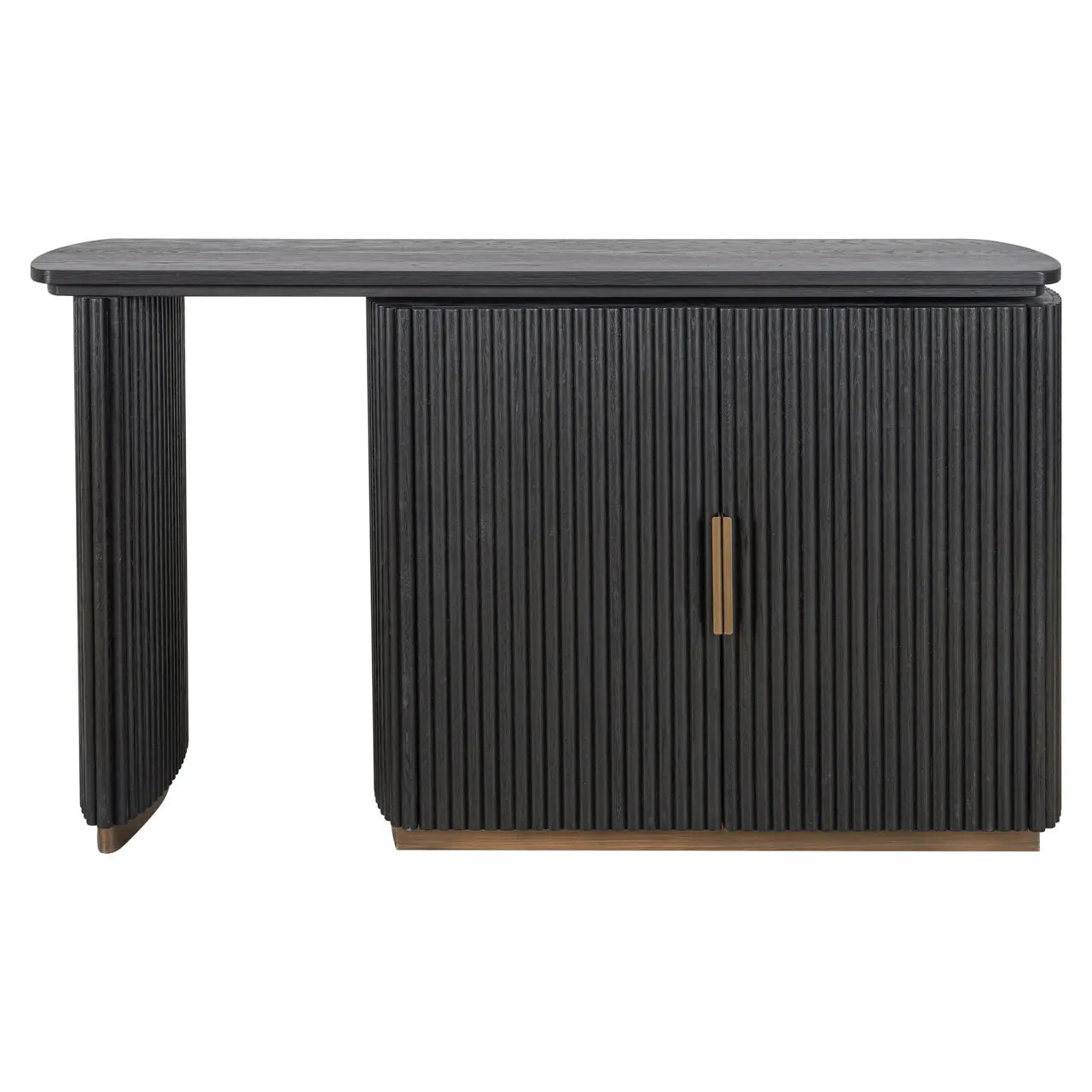 Richmond Interiors Cambon 2-Doors Desk in Dark Coffee  Nicholas John Interiors