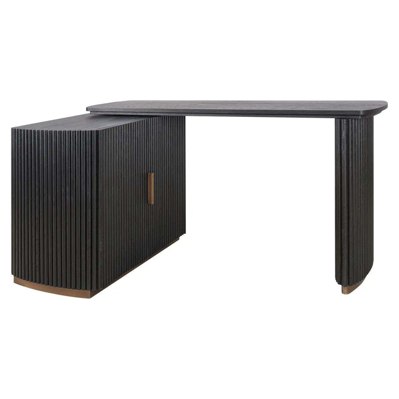 Richmond Interiors Cambon 2-Doors Desk in Dark Coffee  Nicholas John Interiors