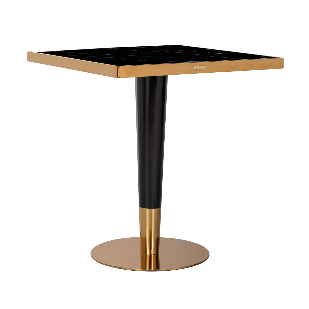 Richmond Interiors Can Roca Bistro Table in Black/Gold  Nicholas John Interiors