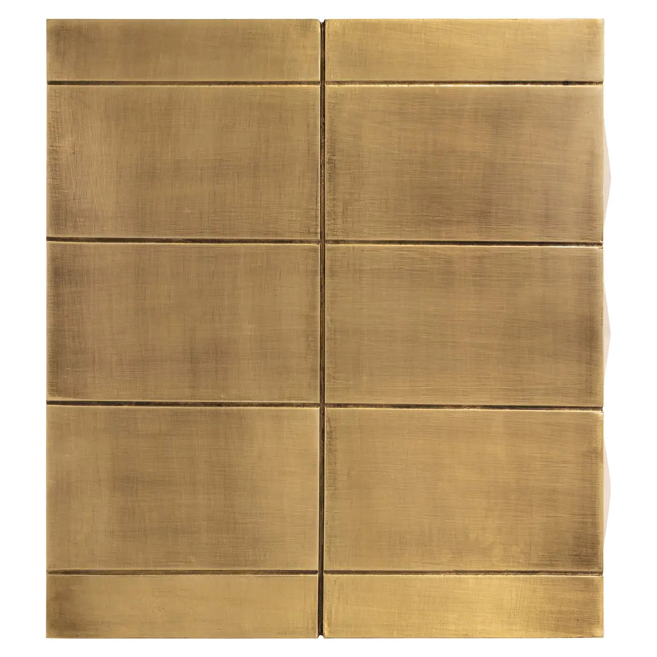 Richmond Interiors Collada 3-Drawers Cabinet in Brushed Gold  Nicholas John Interiors