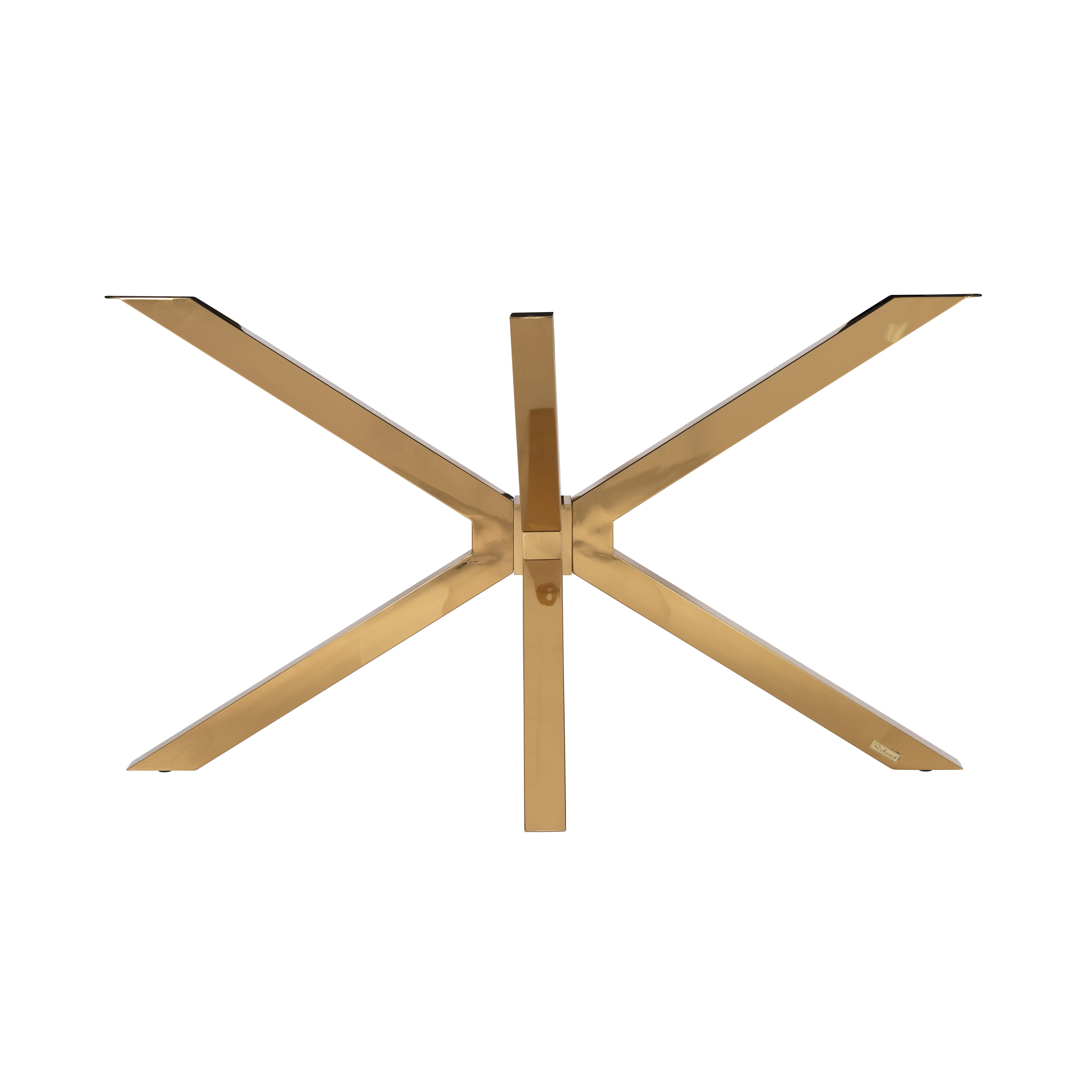 Richmond Interiors Conrad Dining Table in Gold  Nicholas John Interiors