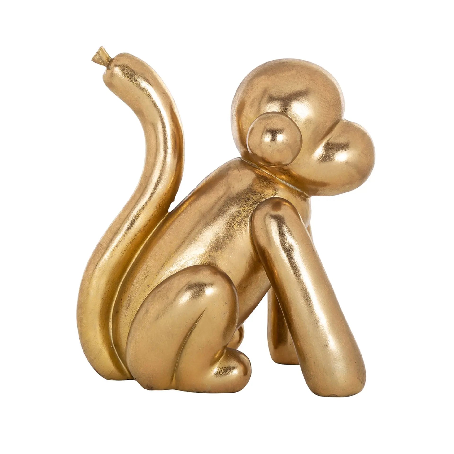 Richmond Interiors Decorative Object Monkey in Gold  Nicholas John Interiors