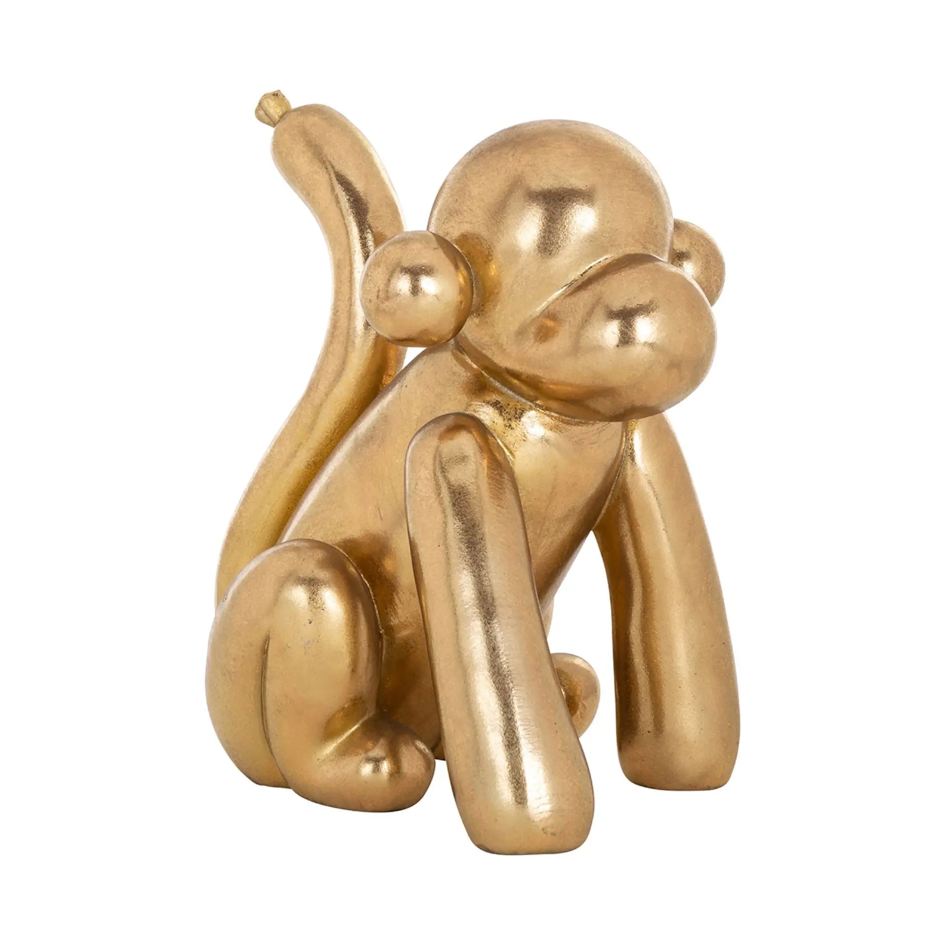 Richmond Interiors Decorative Object Monkey in Gold  Nicholas John Interiors