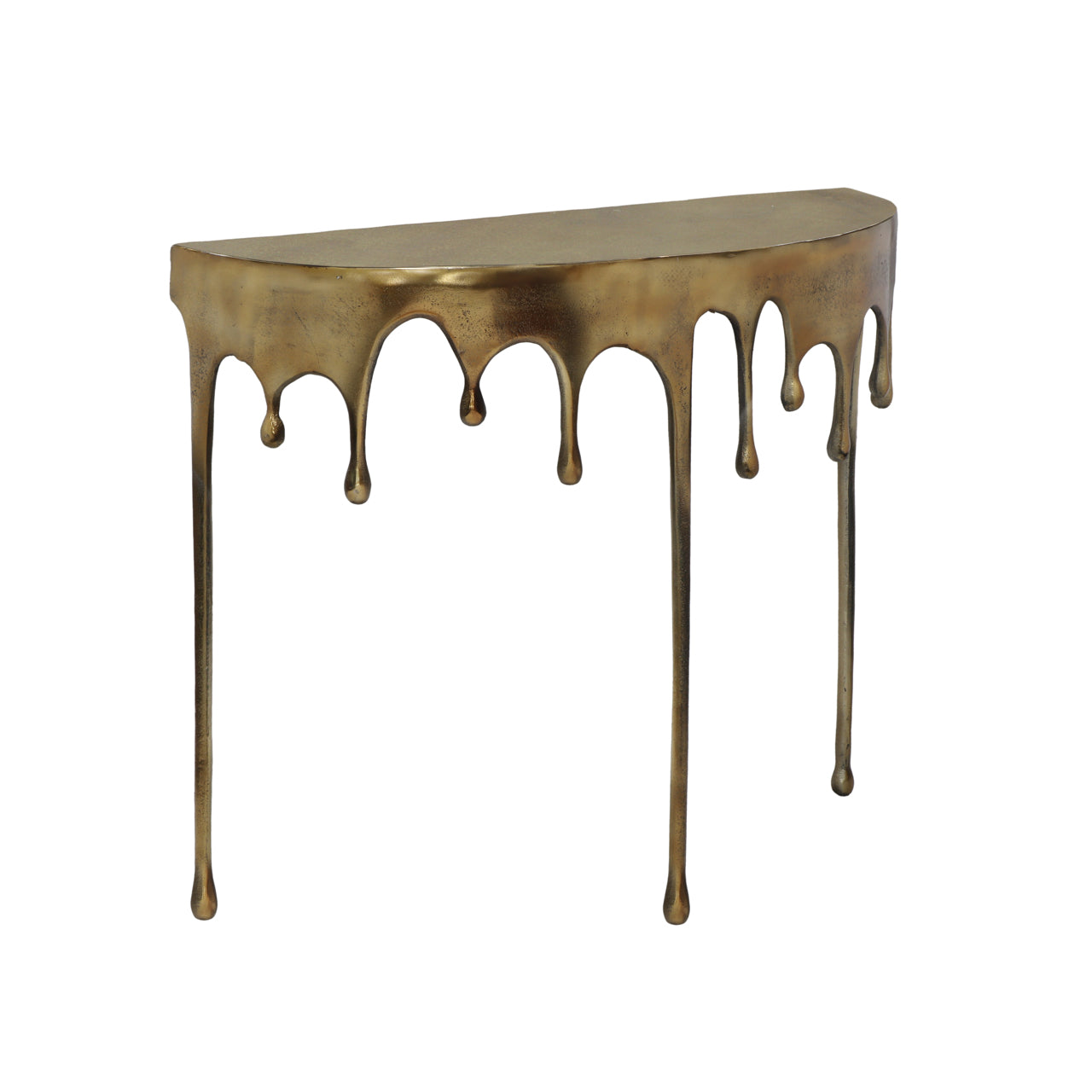 Richmond Interiors Drops Console Table in Gold  Nicholas John Interiors
