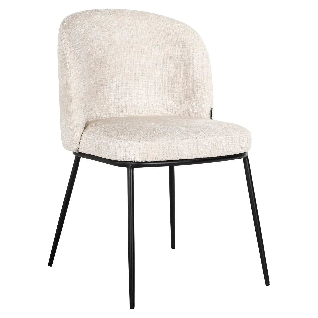 Richmond Interiors Elvi Chair in Beige Chenille Upholstery  Nicholas John Interiors