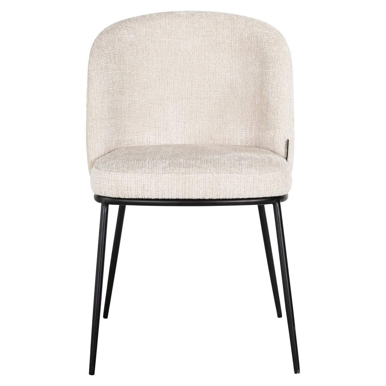 Richmond Interiors Elvi Chair in Beige Chenille Upholstery  Nicholas John Interiors