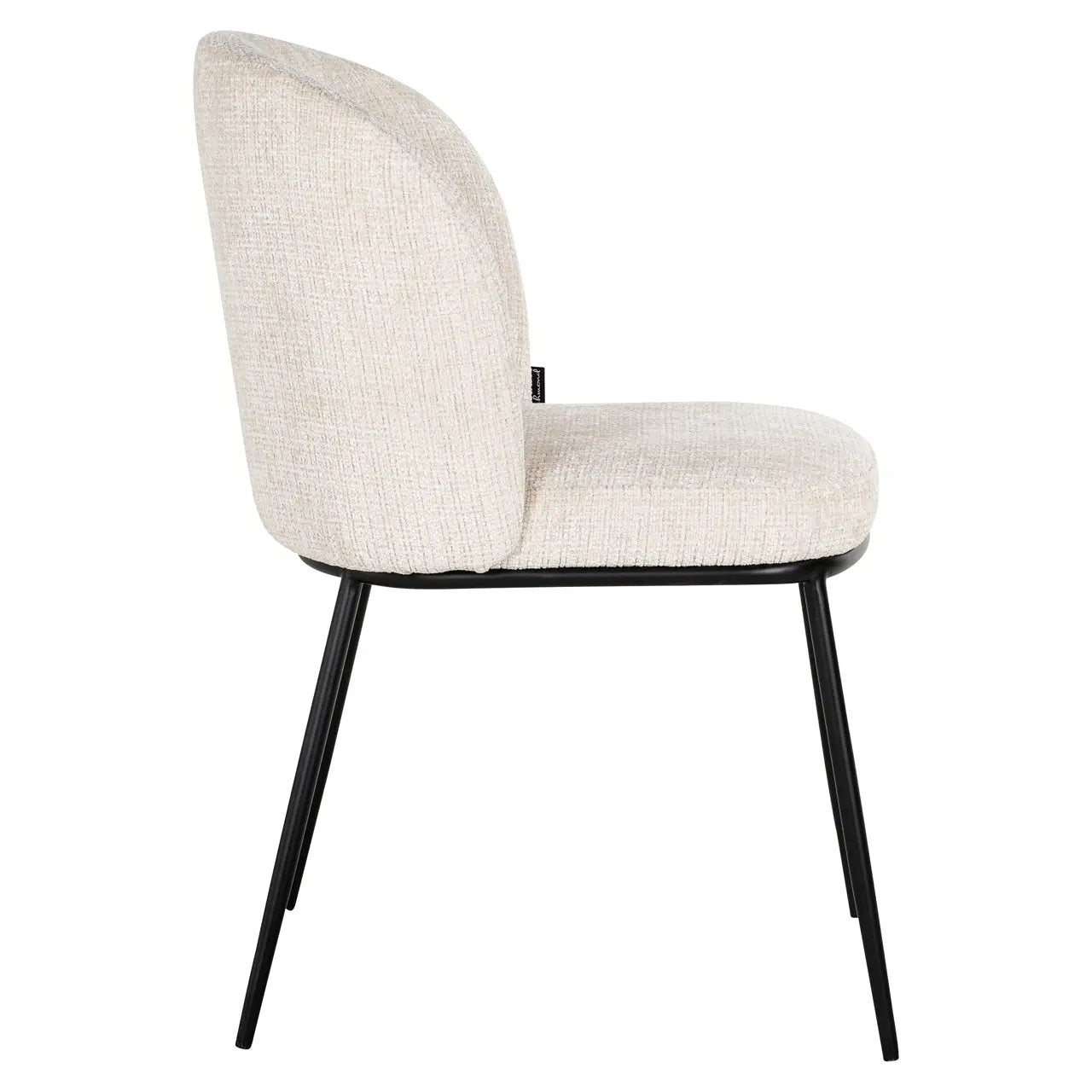 Richmond Interiors Elvi Chair in Beige Chenille Upholstery  Nicholas John Interiors