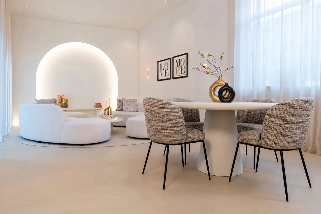 Richmond Interiors Elvi Dining Chair – Trendy Nature Upholstery  Nicholas John Interiors