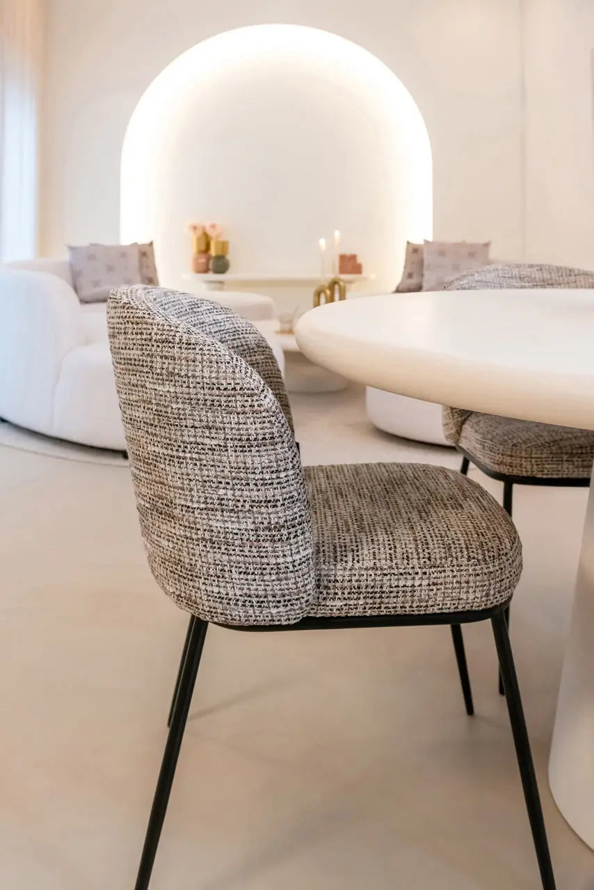 Richmond Interiors Elvi Dining Chair – Trendy Nature Upholstery  Nicholas John Interiors