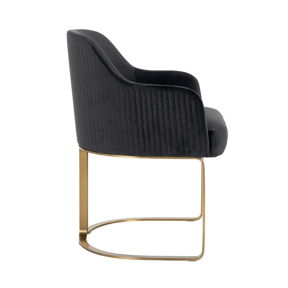 Richmond Interiors Hadley Chair Antraciet Velvet