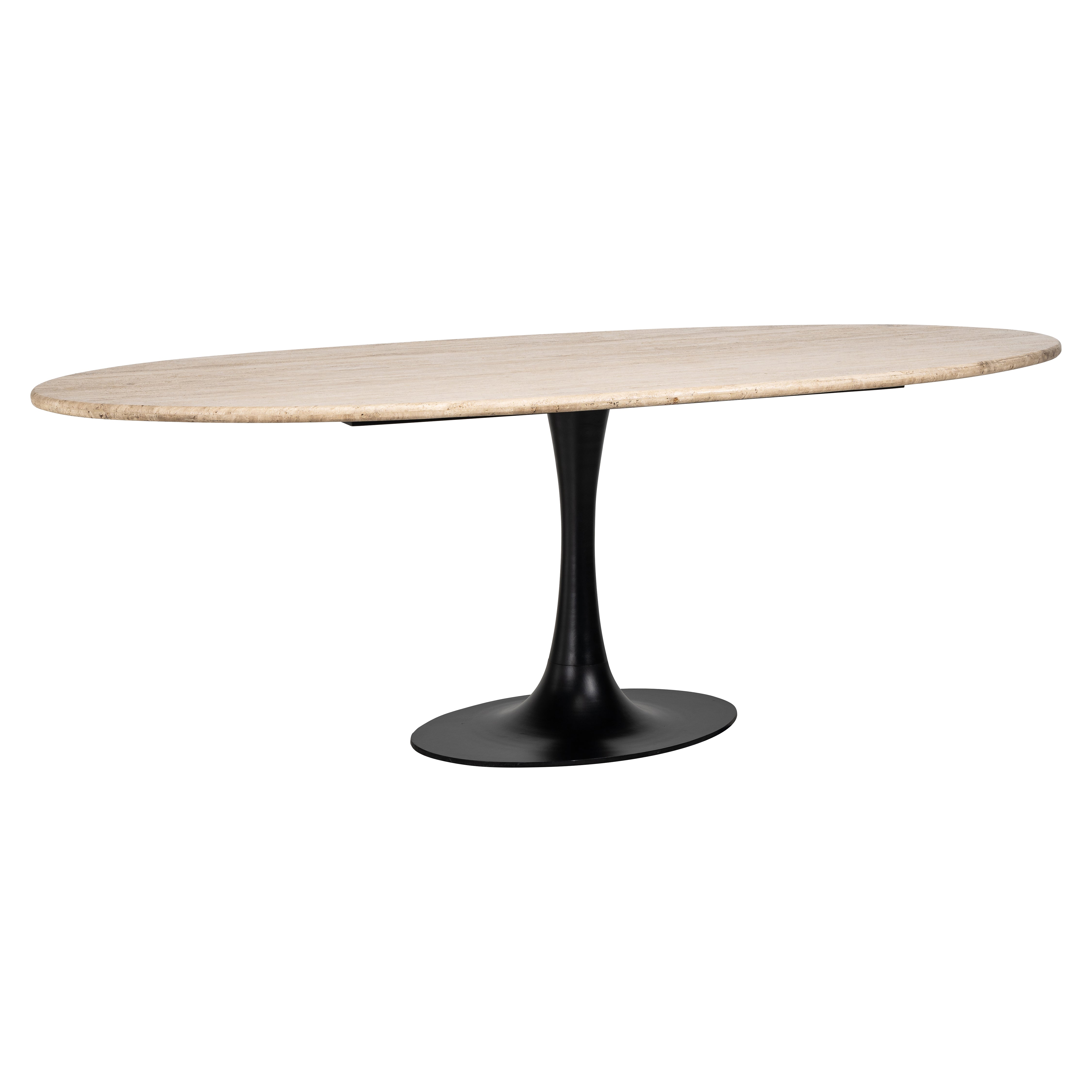 Richmond Interiors Hampton  230cm Oval Dining Table in Black  Nicholas John Interiors