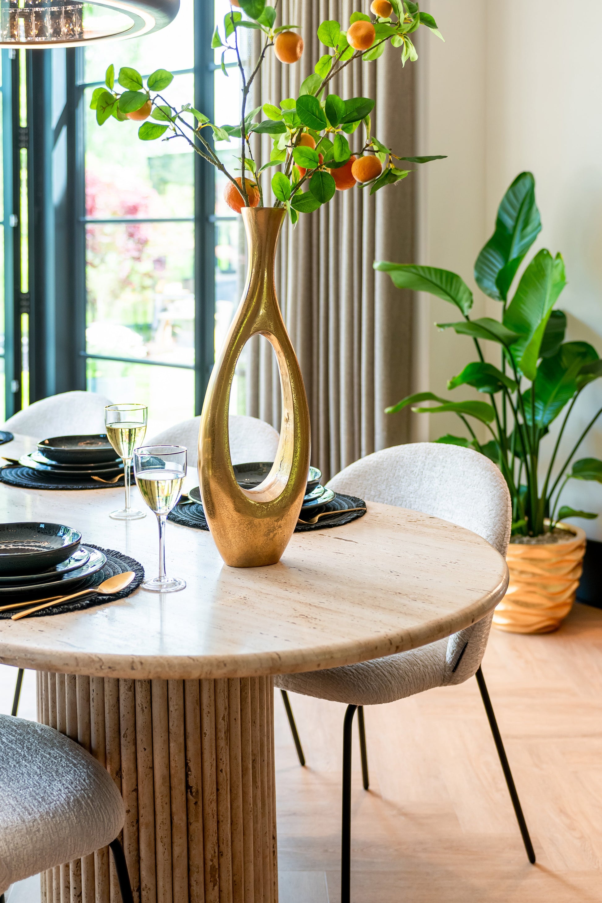 Richmond Interiors La Cantera 240cm Dining Table in Beige  Nicholas John Interiors