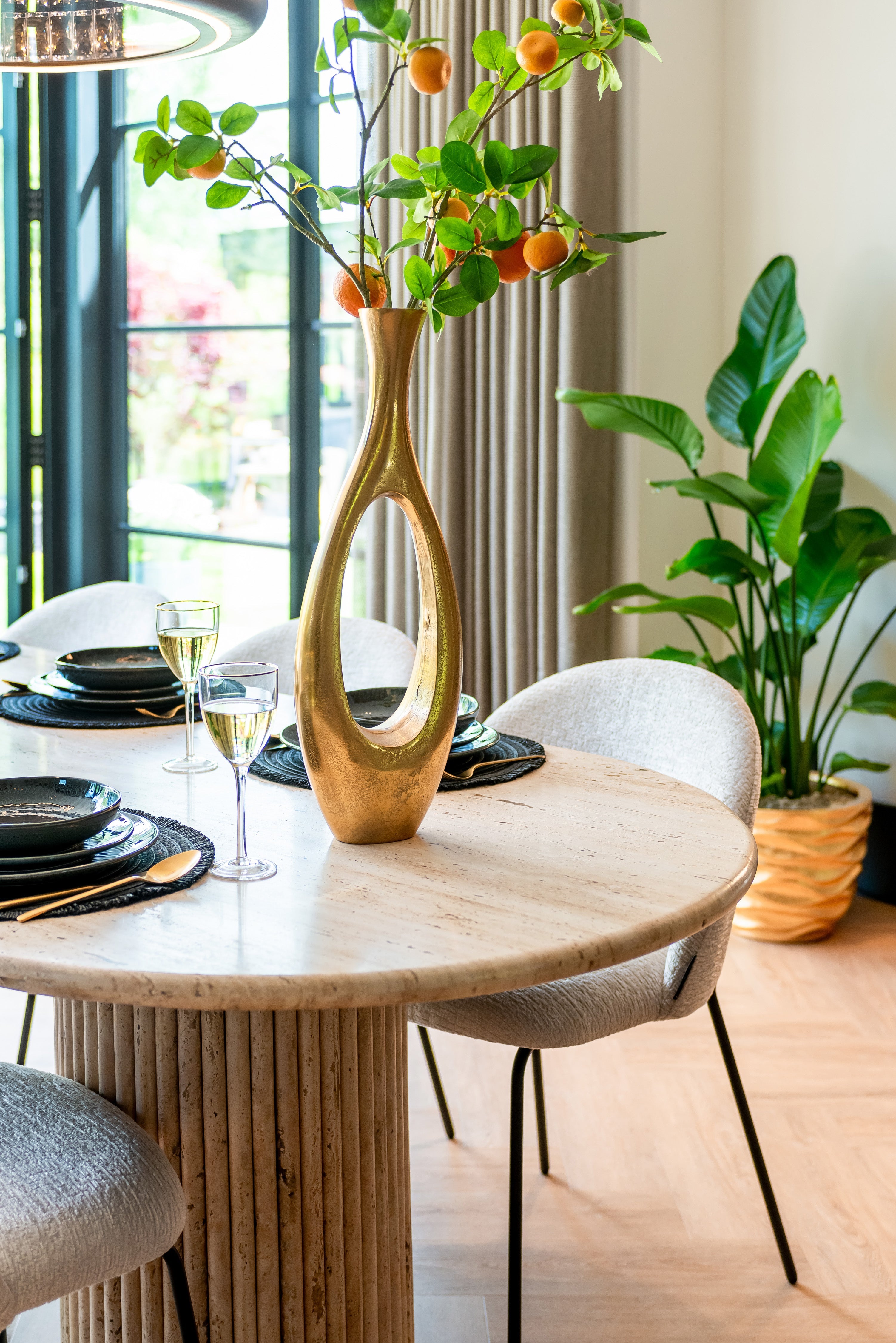 Richmond Interiors La Cantera 240cm Dining Table in Beige  Nicholas John Interiors