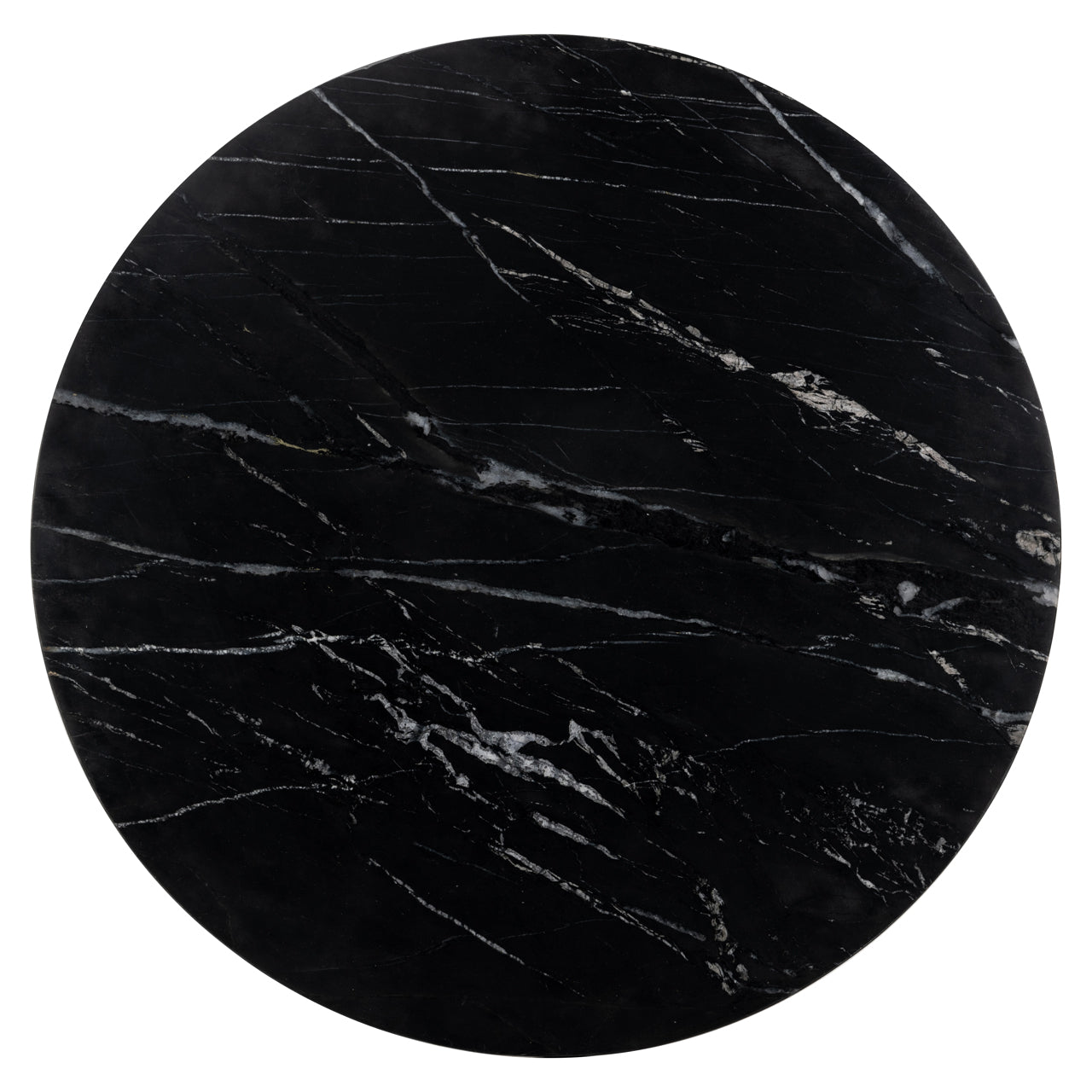 Richmond Interiors Logan 75cm Bistro Table in Black/Gold  Nicholas John Interiors