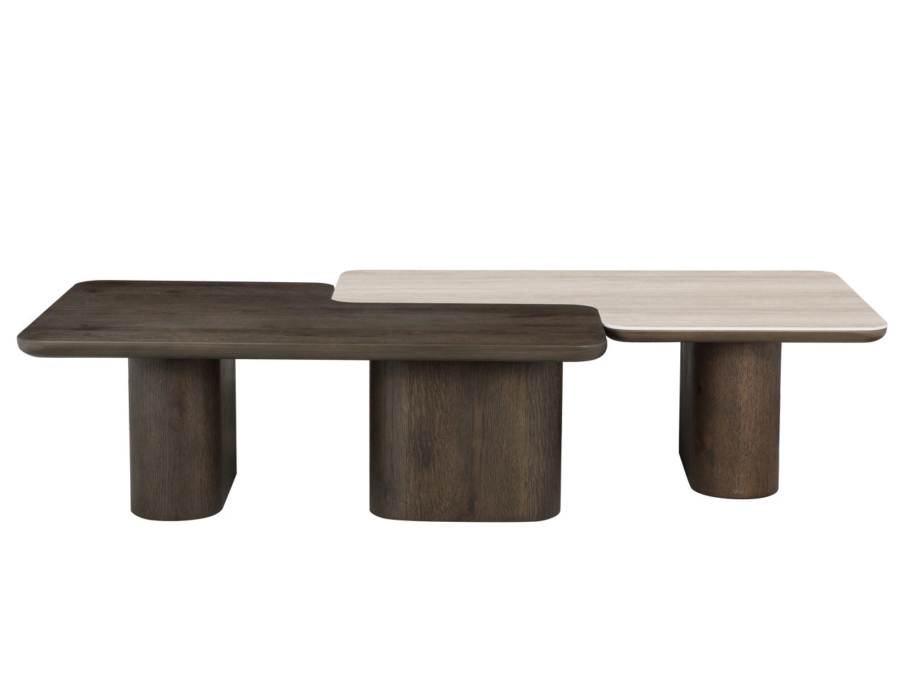 Richmond Interiors Nando Set of 2 Coffee Table in Brown  Nicholas John Interiors