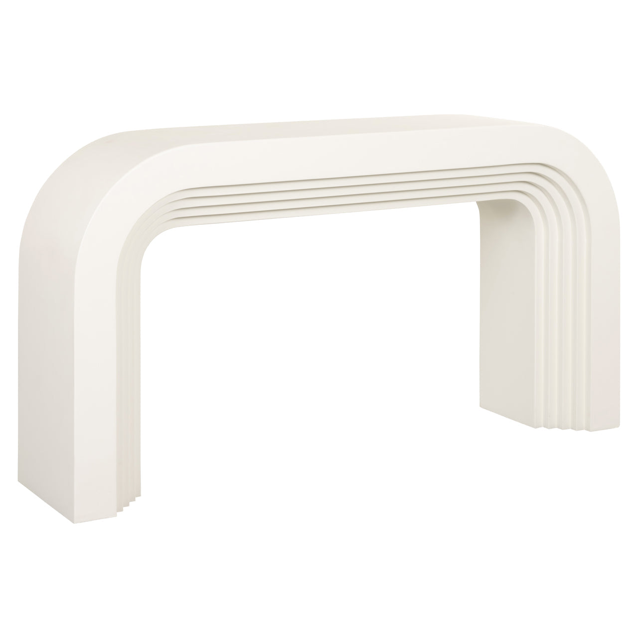 Richmond Interiors Rainbow Console Table in White  Nicholas John Interiors