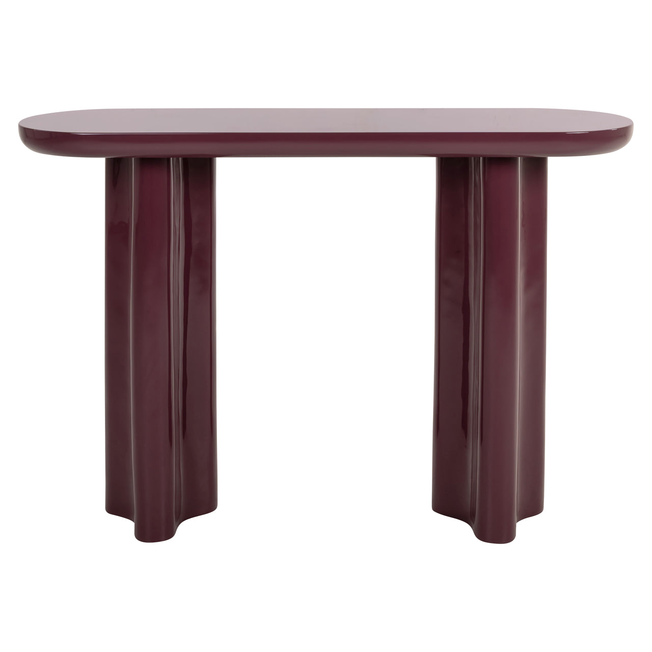 Richmond Interiors Sunny Console Table in Burgundy  Nicholas John Interiors