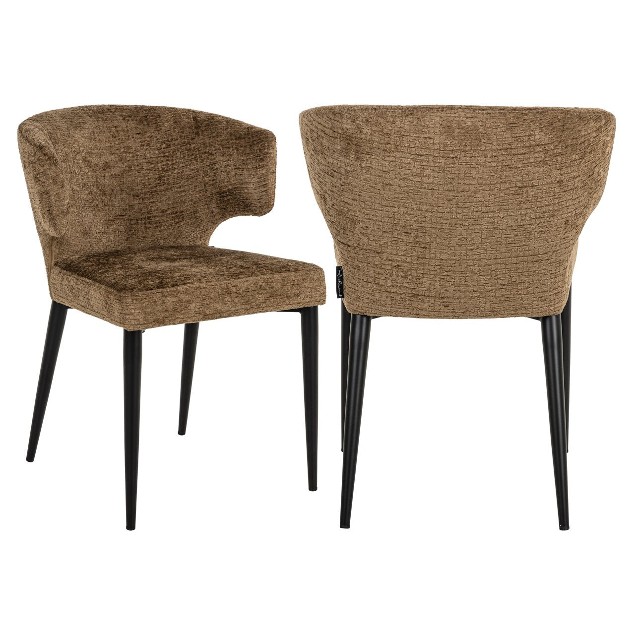 Richmond Interiors Taylor Dining Chair in Brandy Fusion  Nicholas John Interiors