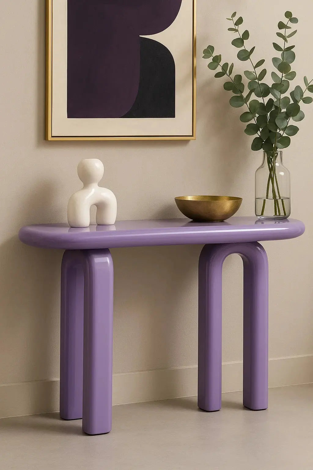 Richmond Interiors Rascal Console Table in Purple  Nicholas John Interiors