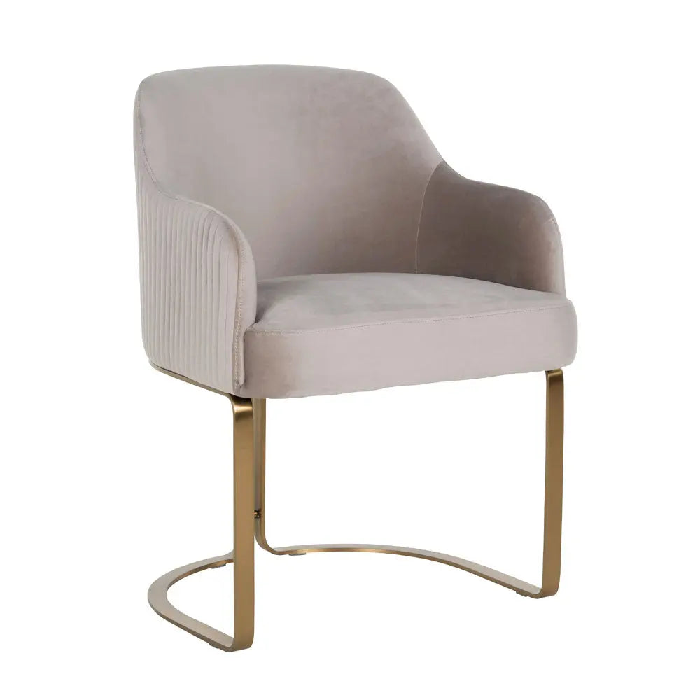 Richmond Interiors Hadley Chair Khaki Velvet