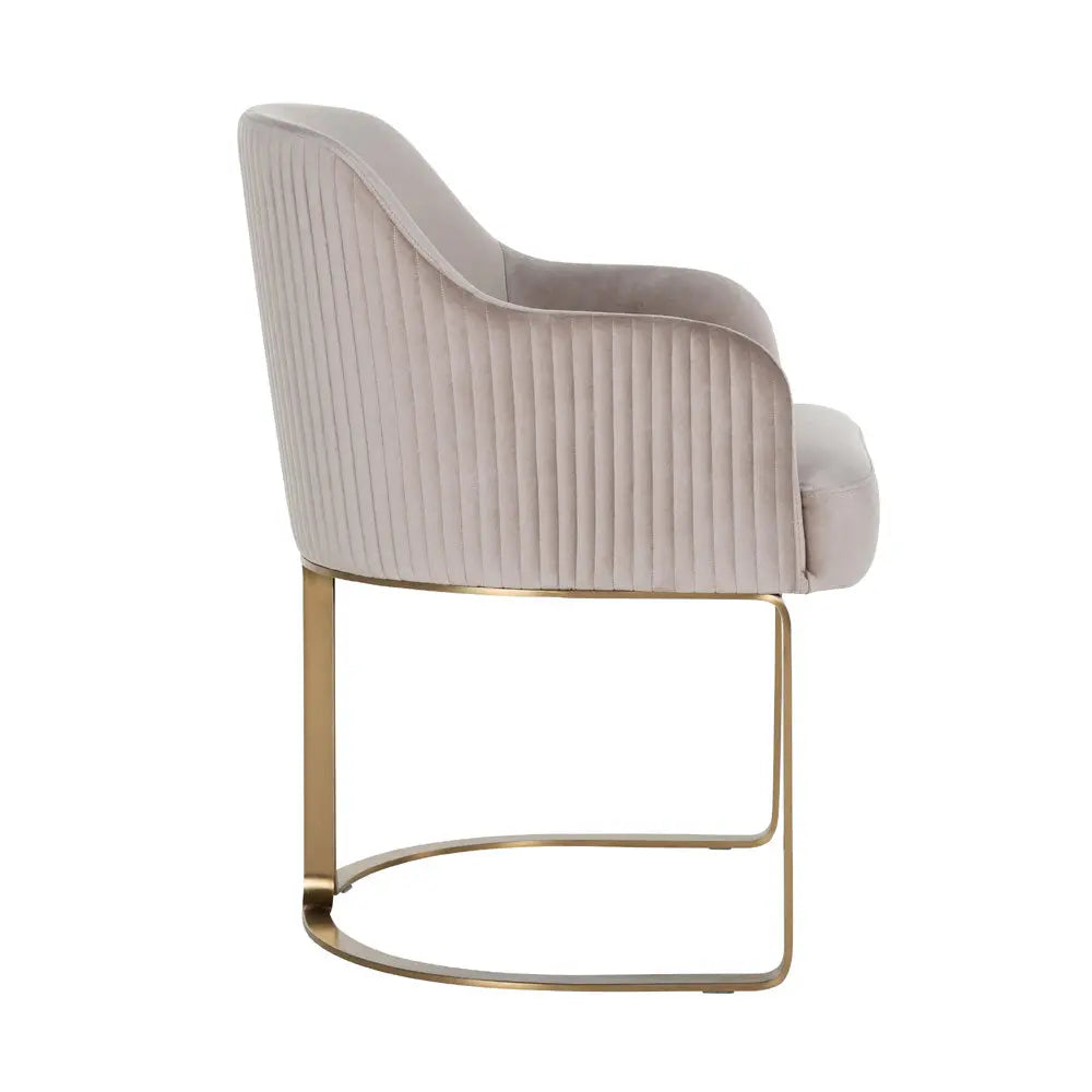 Richmond Interiors Hadley Chair Khaki Velvet