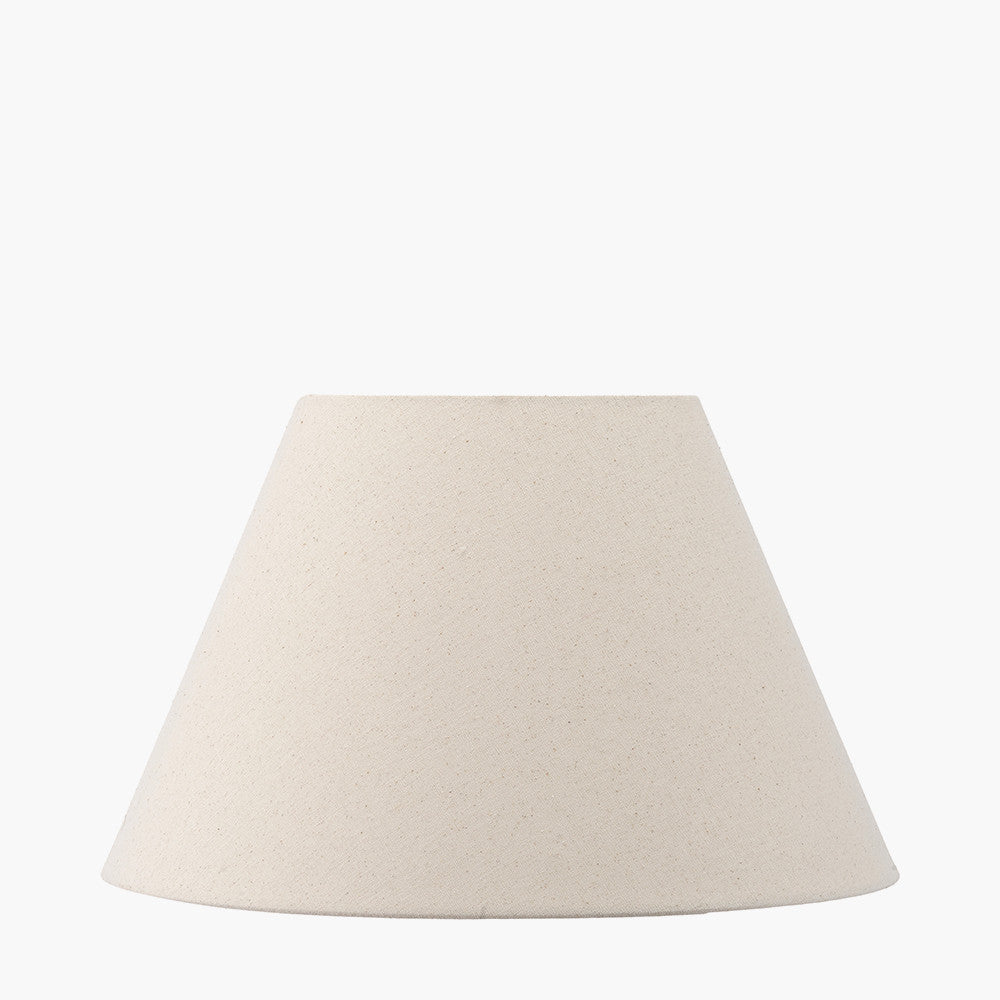 Seychelles 50cm Cream Slubby Cotton Empire Lampshade  Nicholas John Interiors