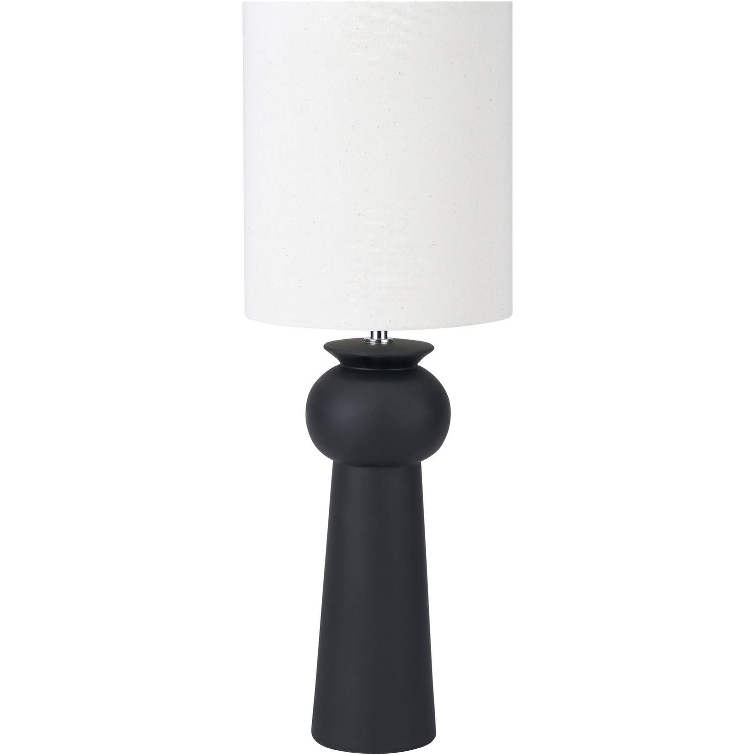 Sloane Black Contemporary Ceramic Table Lamp  Nicholas John Interiors