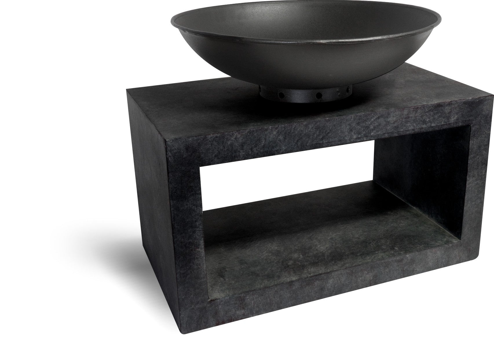 Square Fire Pit & Square Console Cement