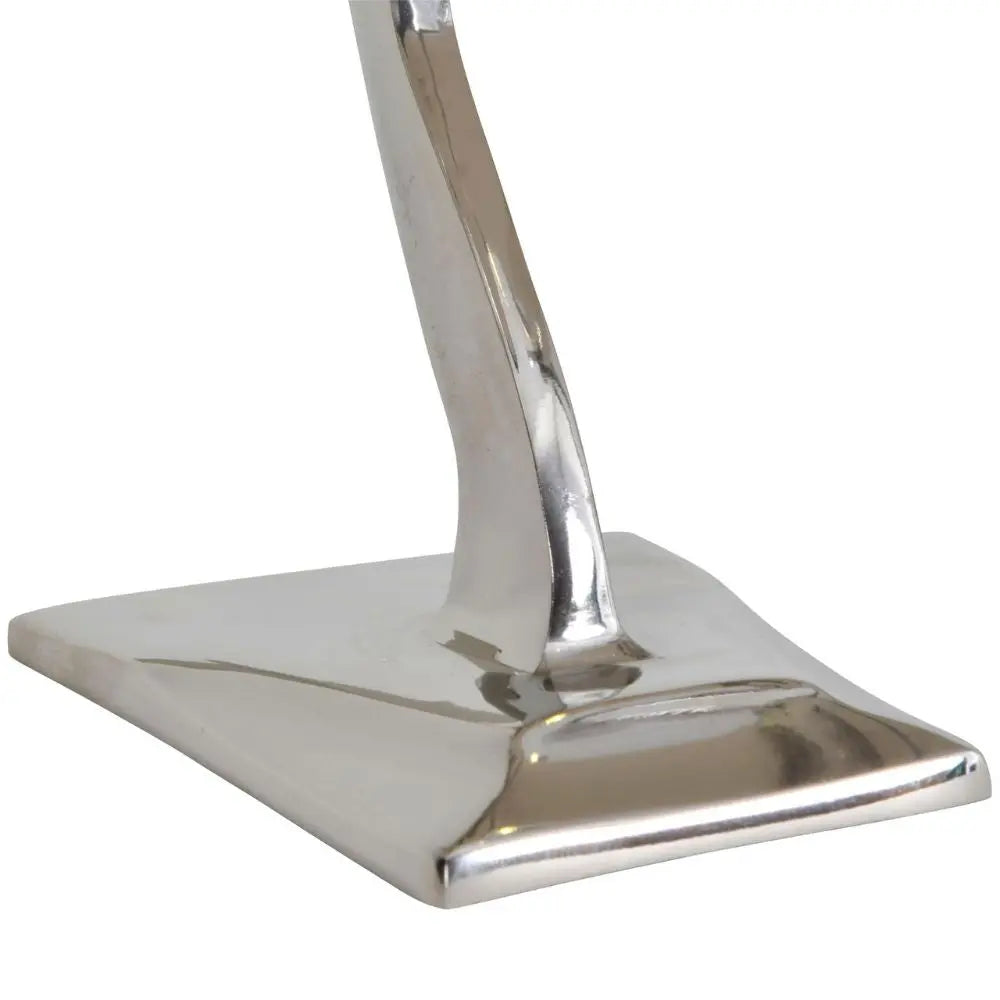 Turboprop Silver Aluminium Aeroplane Sculpture