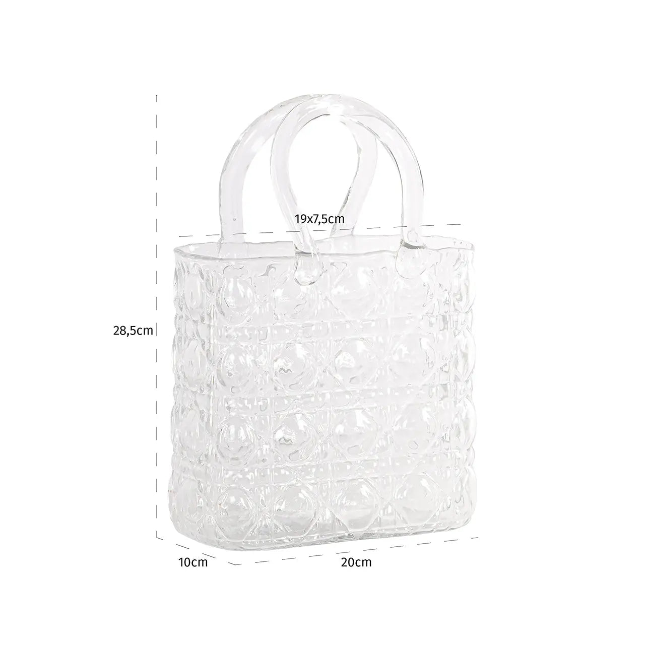 Richmond Interiors Ginny Vase in Clear Transparent  Nicholas John Interiors