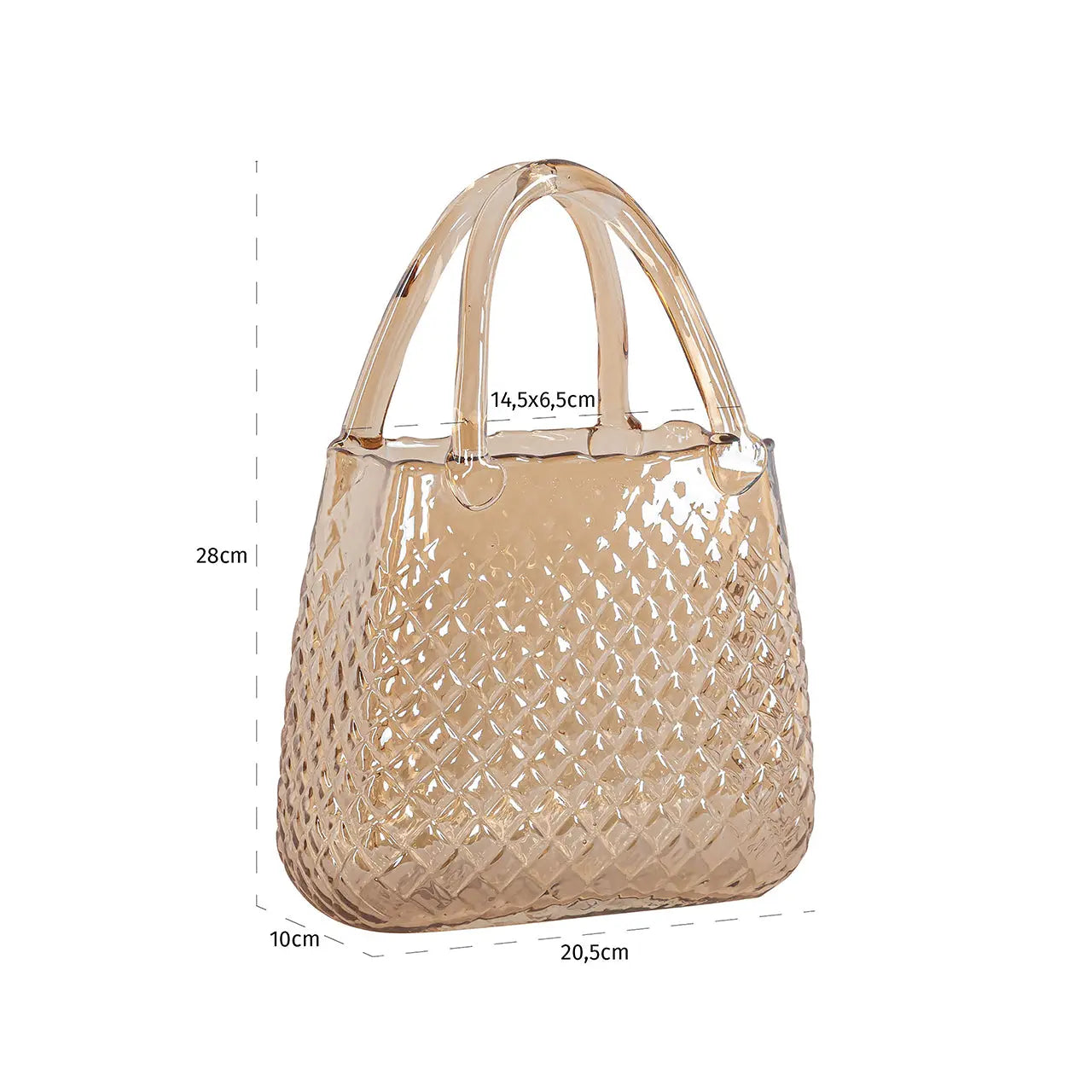 Richmond Interiors Gina Vase in Amber  Nicholas John Interiors