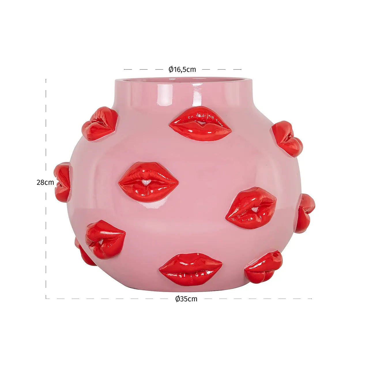 Richmond Interiors Loth Vase in Pink  Nicholas John Interiors