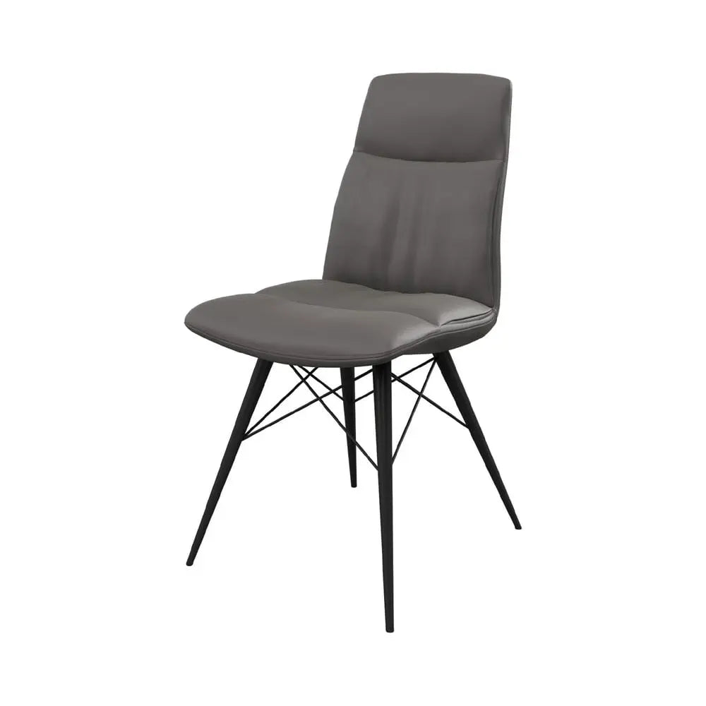 Alesia Set of 2 Dining Chairs in Grey Dining Chair