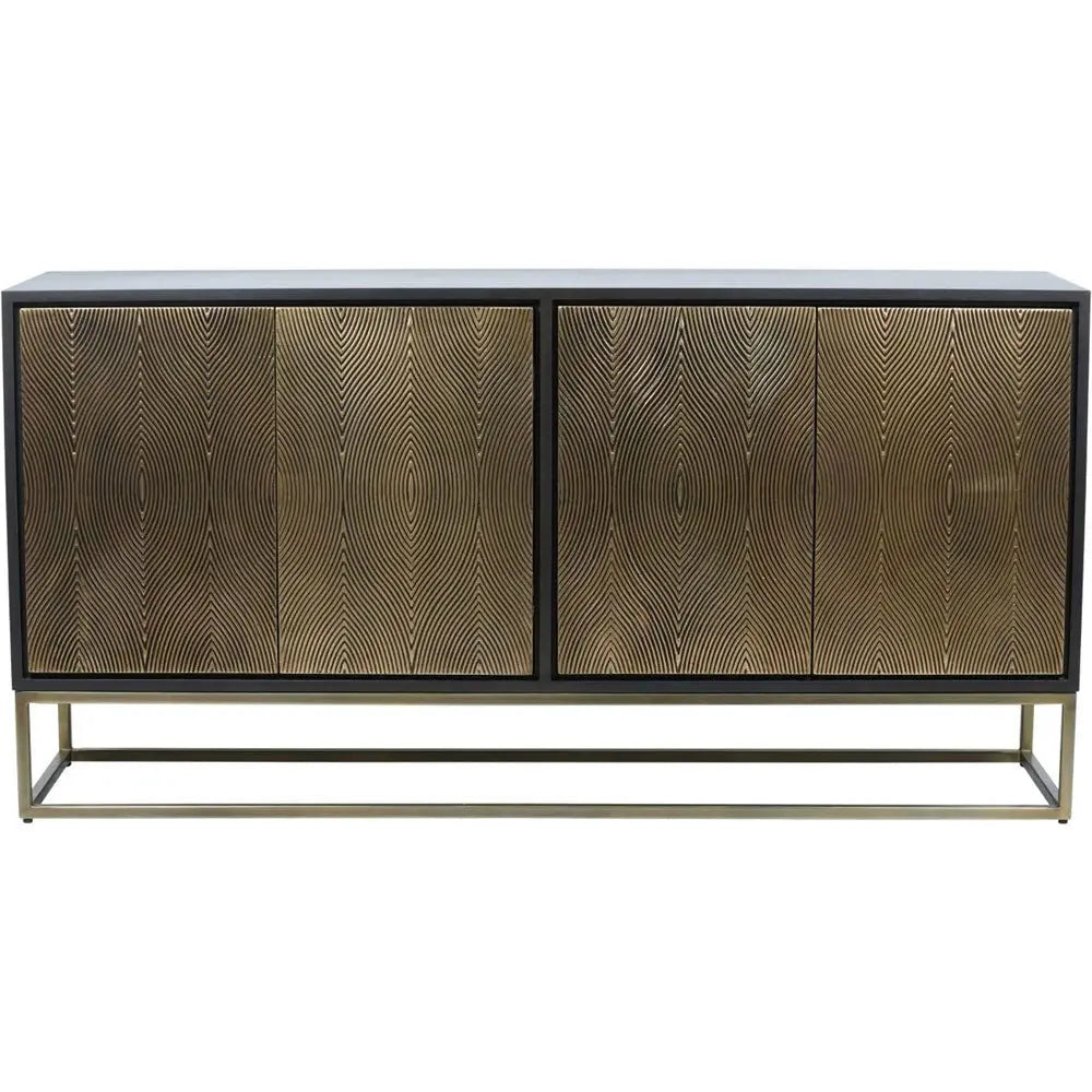 Amabel Embossed 4 Door Credenza