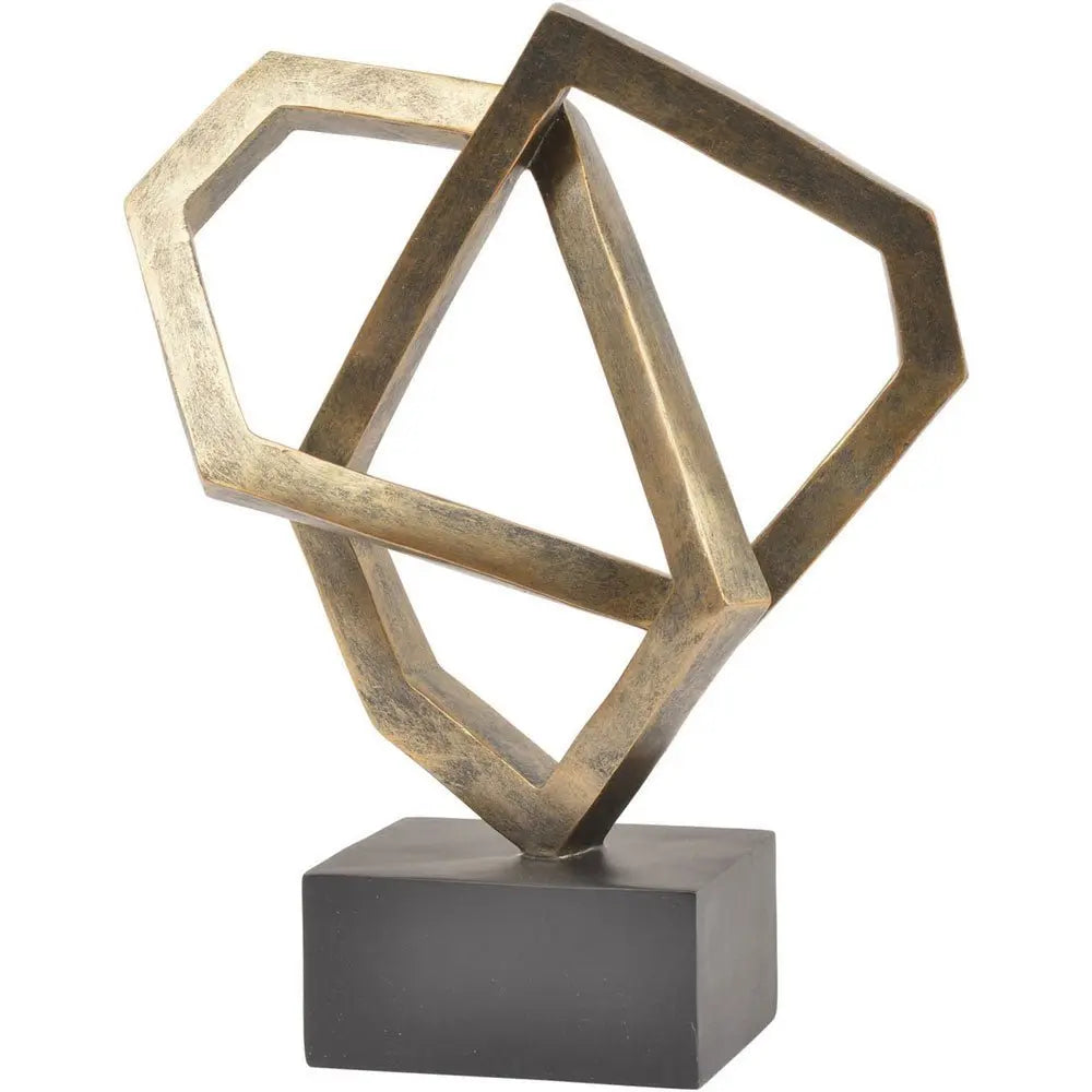 Antique Bronze Cubist Sculpture