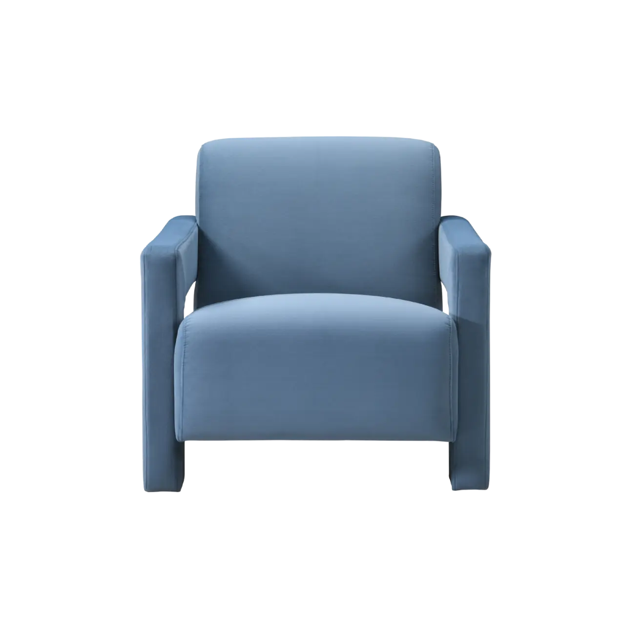 Twenty10 Design Apex Armchair in Blue-velvet  Nicholas John Interiors