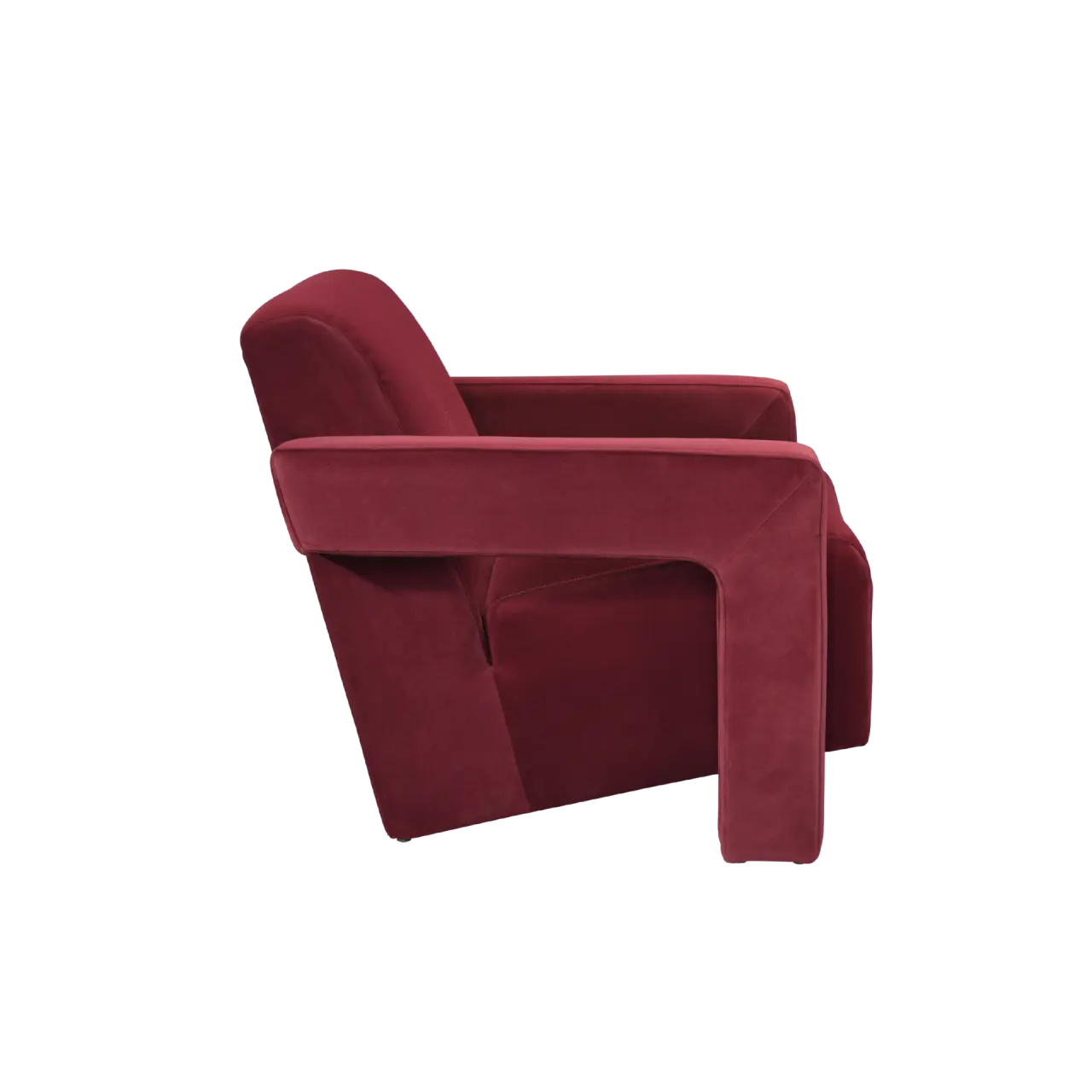 Twenty10 Design Apex Armchair in Burgundy Velvet  Nicholas John Interiors