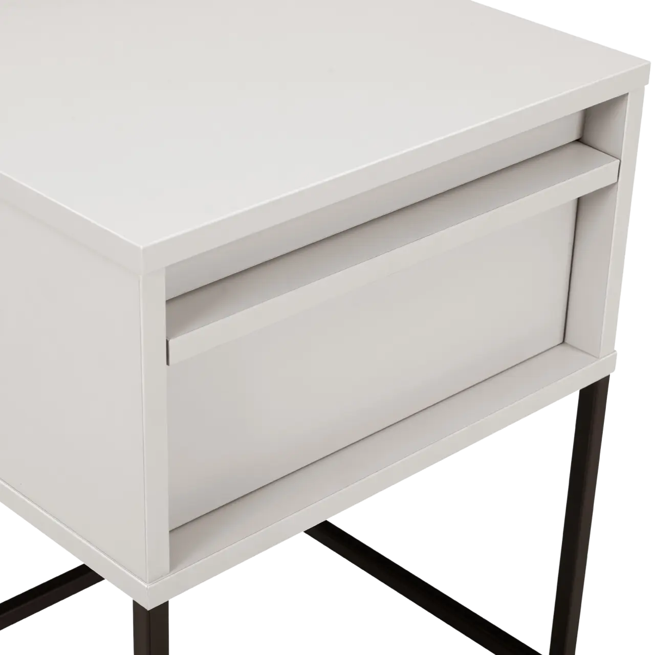 Twenty10 Albion Bedside Table in Stone  Nicholas John Interiors