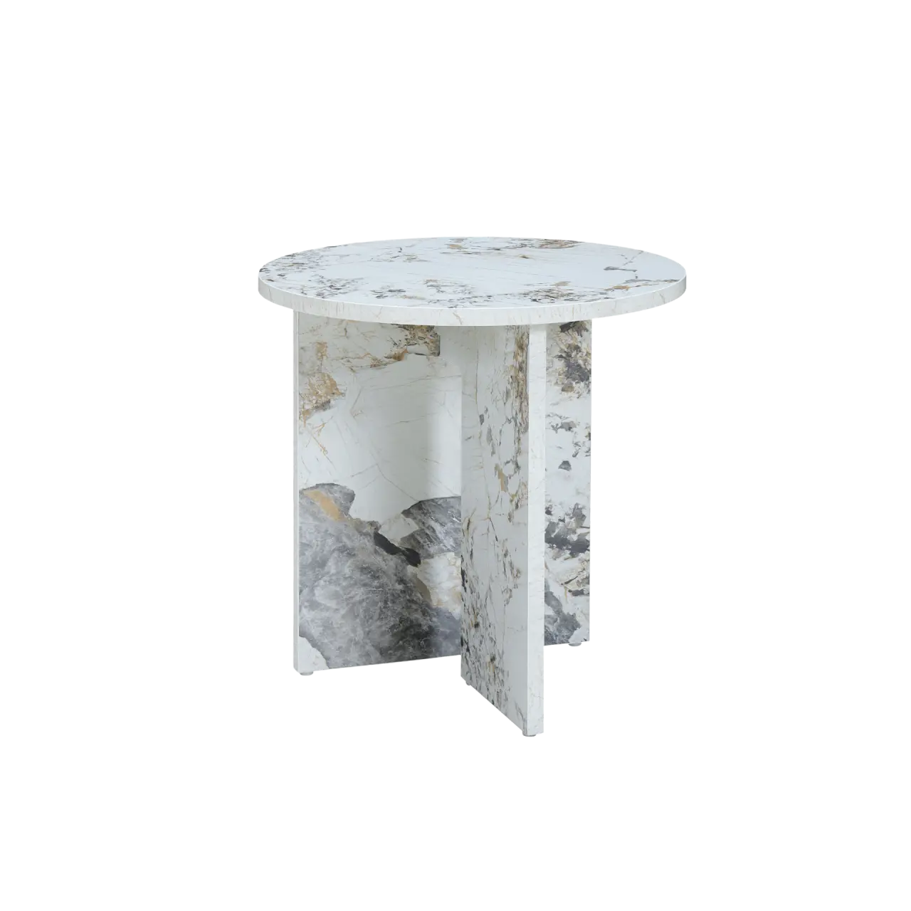 Aura Side Table in Pandora Marble Effect – Twenty10 Design  Nicholas John Interiors